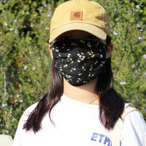 Mask Cotton Reusable Washable FLORAL Made in USA